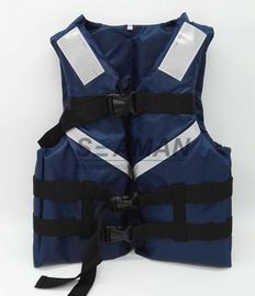 300D Oxford Navy Blue Men Thể thao dưới nước Cuộc sống Jacket SOLAS phản Tape Size S, M, L, XL