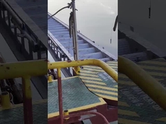 Thang cầu cảng bằng nhôm CCS có tay vịn & ổ cắm cho bến tàu, cảng